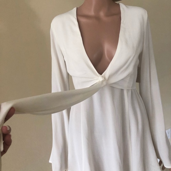 Flynn Skye Beige Dress (Mini) - Picture 4 of 10